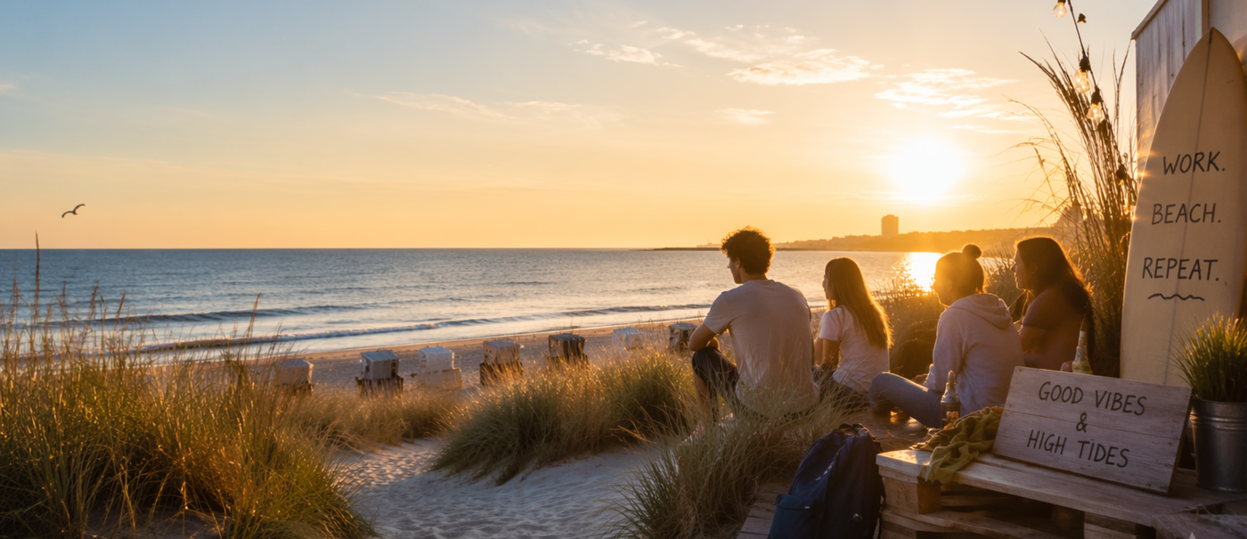 Beach & Cash statt Hörsaal: Ferienjob in Cuxhaven mit WG-Zimmer (m/w/d) - Job Cuxhaven - Jobs | Berger Touristik