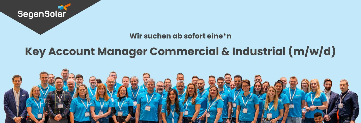 Key Account Manager Commercial & Industrial (m/w/d) - Job Köln, Remote work - Ihre Karriere bei SegenSolar