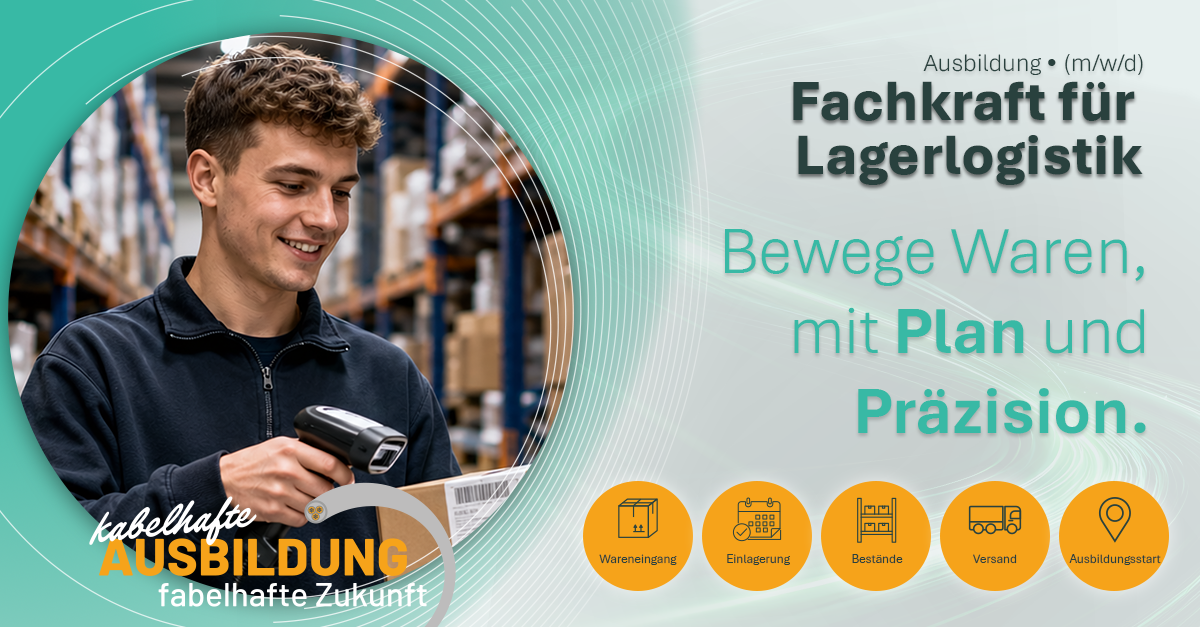 Ausbildung Fachkraft für Lagerlogistik (m/w/d) - Job MEDI Kabel GmbH, Daimlerstraße 47, 84478 Waldkraiburg - Karriere - Application form