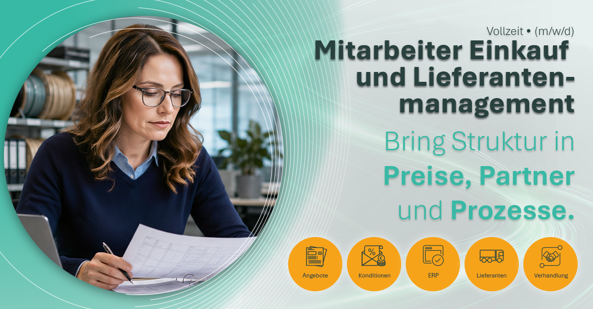 Mitarbeiter Einkauf & Lieferantenmanagement (m/w/d) Mitarbeiter Einkauf & Lieferantenmanagement (m/w/d) - Job MEDI Kabel GmbH, Daimlerstraße 47, 84478 Waldkraiburg, Homeoffice - Karriere