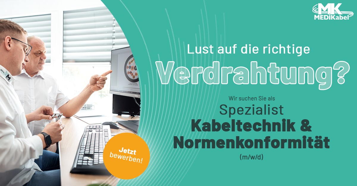 Spezialist Kabeltechnik & Normenkonformität (m/w/d) Spezialist Kabeltechnik & Normenkonformität (m/w/d) - Job MEDI Kabel GmbH, Daimlerstraße 47, 84478 Waldkraiburg, Homeoffice - Karriere