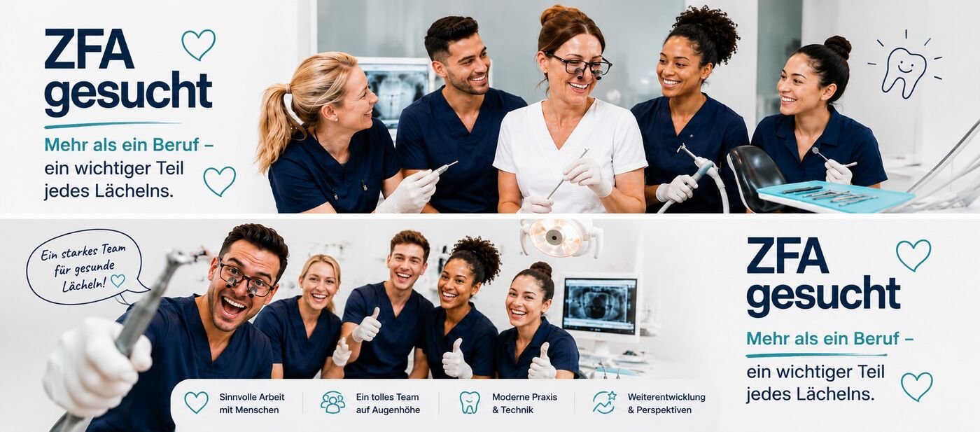 ZFA (m/w/d) gesucht: Arbeiten, wo Team wirklich zählt  in Greding - Job Greding - Team Dental - Application form