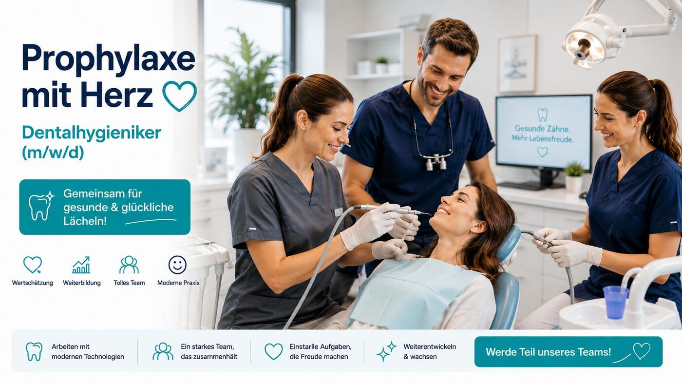 Deine Patient:innen. Deine Zeit. Deine Methode. DH (m/w/d) | Greding - Job Greding - Team Dental