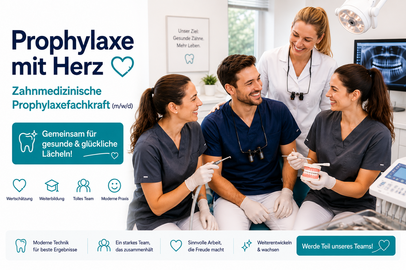 ZMP (m/w/d) | Weil gute Prophylaxe sichtbar wird | Forchheim ZMP (m/w/d) | Weil gute Prophylaxe sichtbar wird | Forchheim - Job Forchheim - Team Dental - Application form