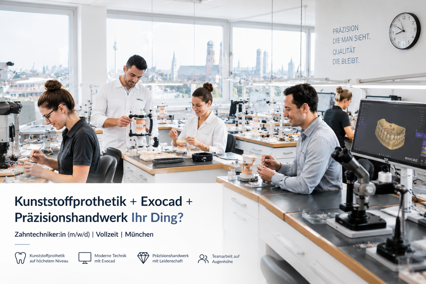Kunststoffprothetik + Exocad + Präzisionshandwerk Ihr Ding? Zahntechniker:in (m/w/d) | Vollzeit | München Kunststoffprothetik + Exocad + Präzisionshandwerk Ihr Ding? Zahntechniker:in (m/w/d) | Vollzeit | München - Job München - Team Dental - Application form