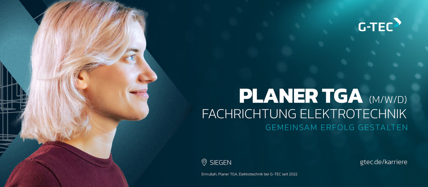 Planer TGA (m/w/d) - Elektrotechnik - Job Siegen - Karriere bei G-TEC